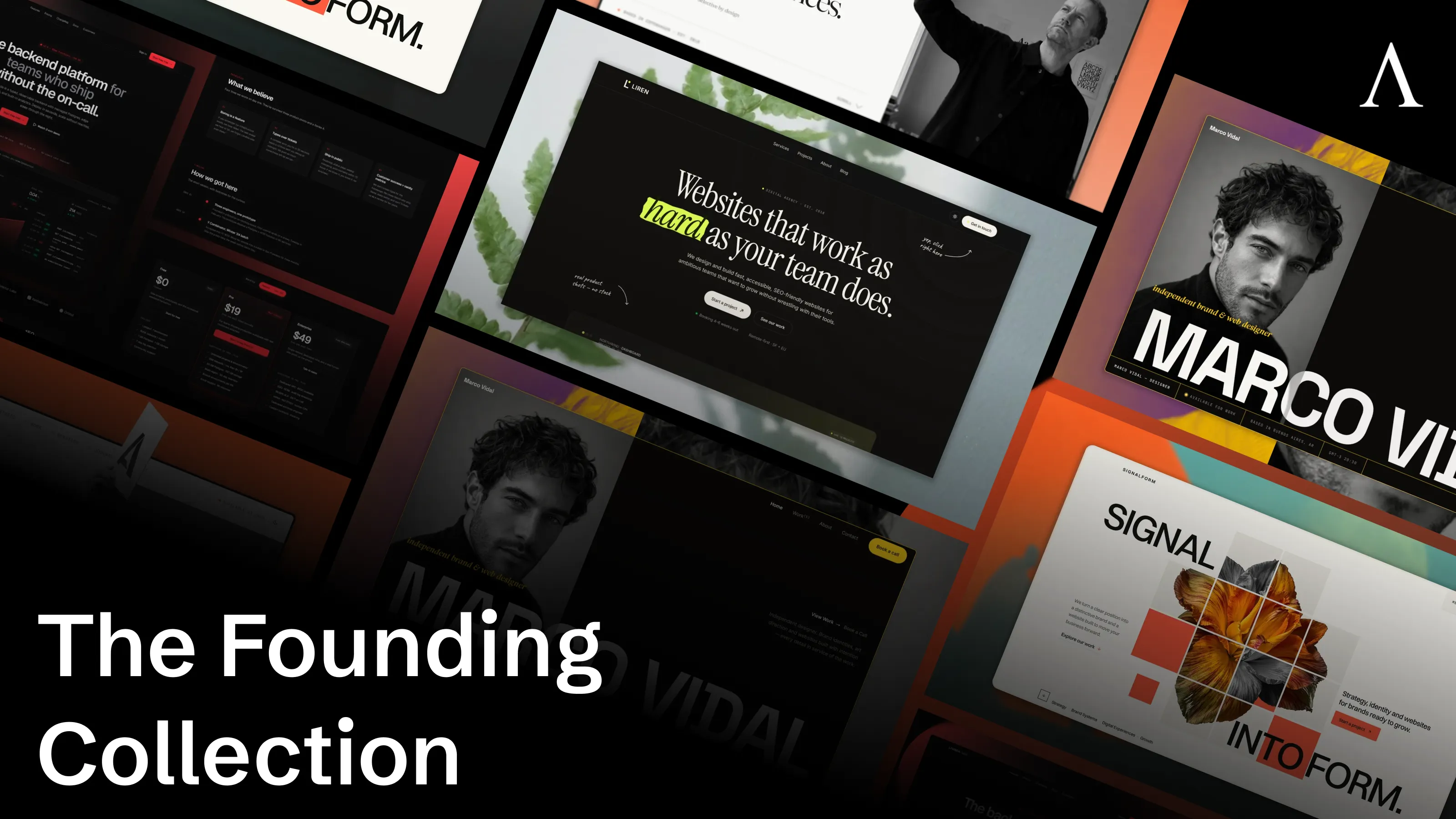 The Founding Collection — 5 Astro templates by Lambda Studio