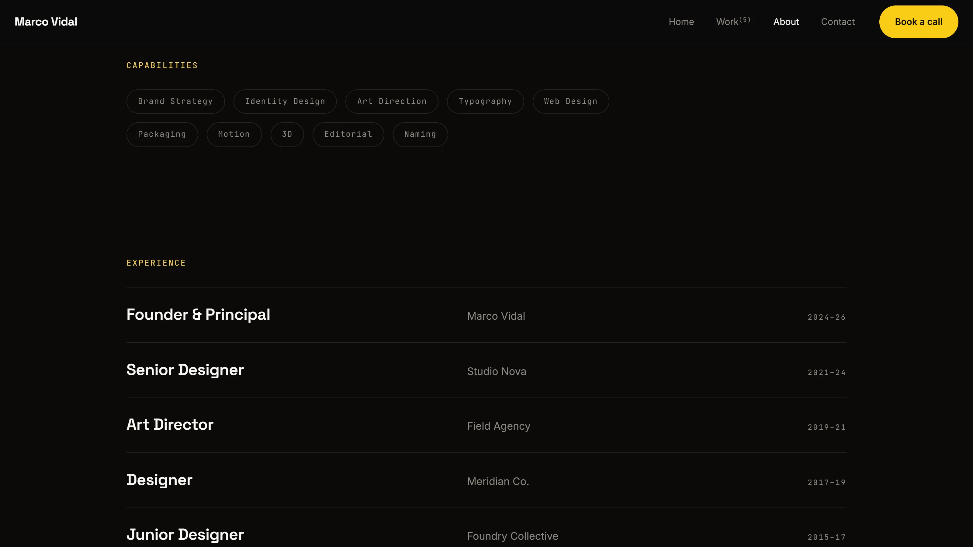 Lambda Portfolio template — screenshot 5 of 5