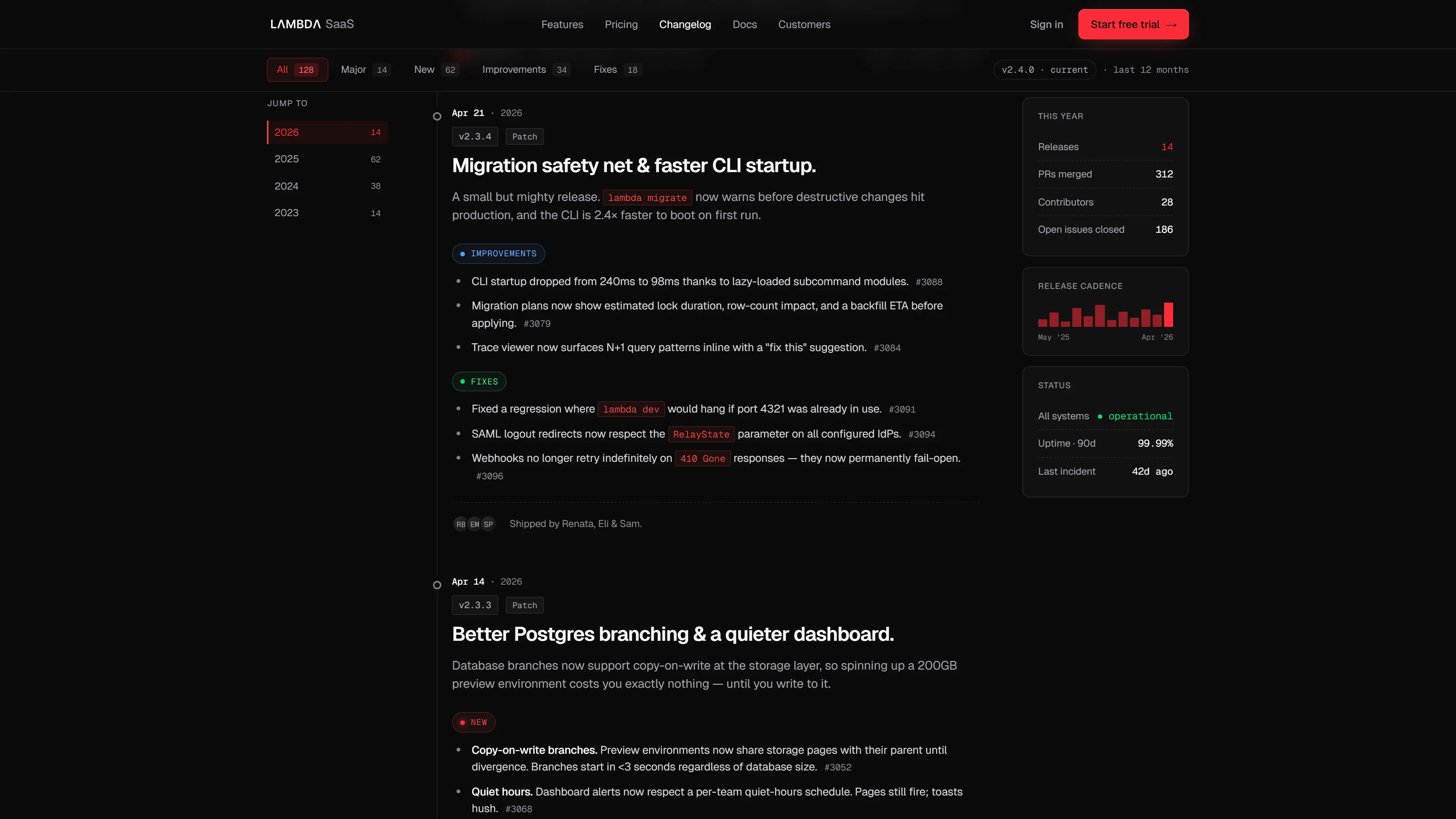 Lambda SaaS template — screenshot 4 of 5