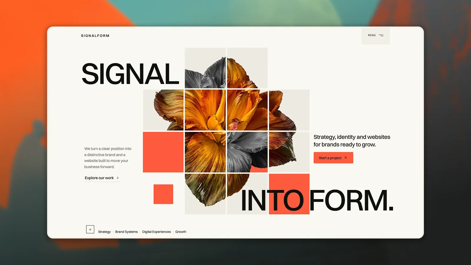 Signalform Astro template — Agency · Brand studios home page